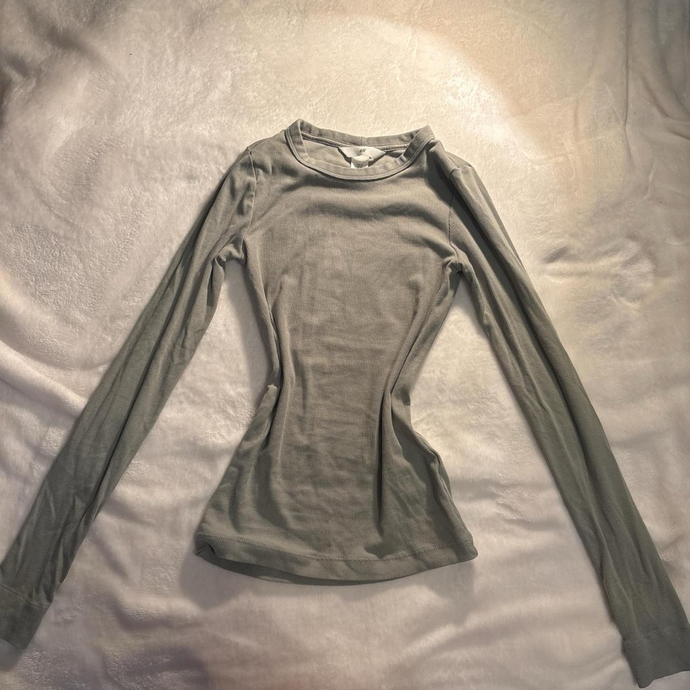 Women's Long Sleeve Sage Green Top